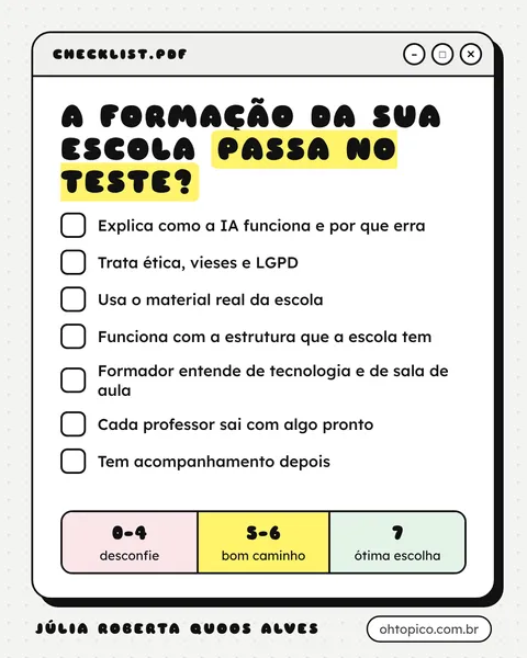 Infográfico do post: Versão para imprimir e levar para a reunião, com a escala de pontuação.